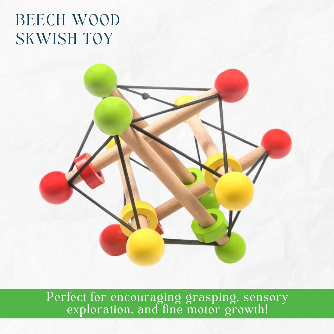 Newborn Gift Set – Skwish Rattle, Clacker Rattle & Wooden Teethers - Image 9